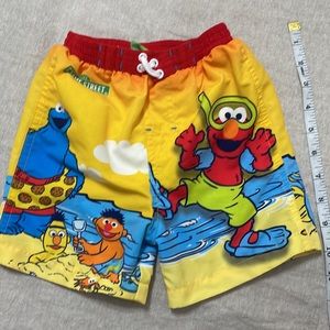 Retro Sesame Street Boys Swim Trunks. 12mo. 2007